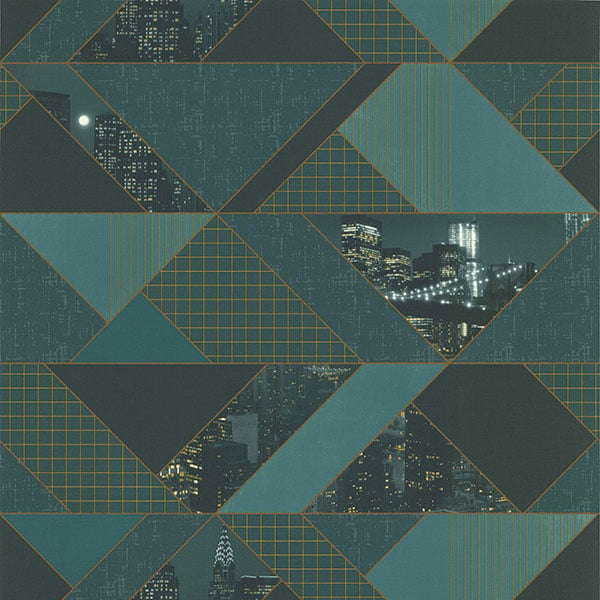 Galerie Wallpaper Product code: 51192604 - Metropolitan Wallpaper Collection - Teal Colours -  