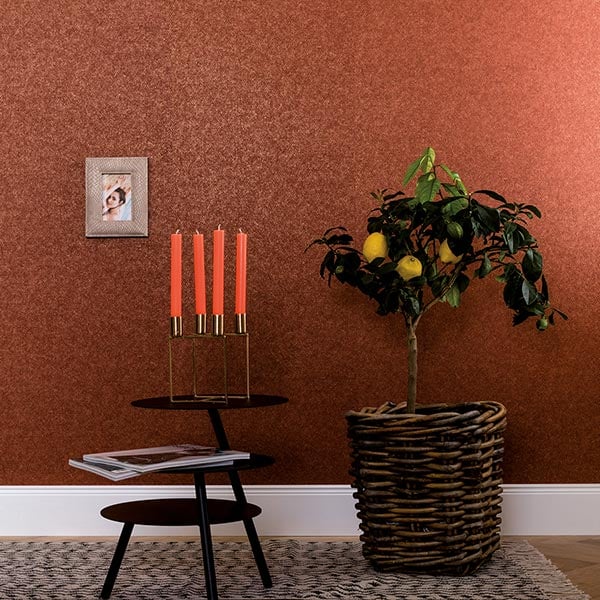 Galerie Wallpaper Product code: 59130R - Merino Wallpaper Collection - Red Terracotta Gold Colours -  