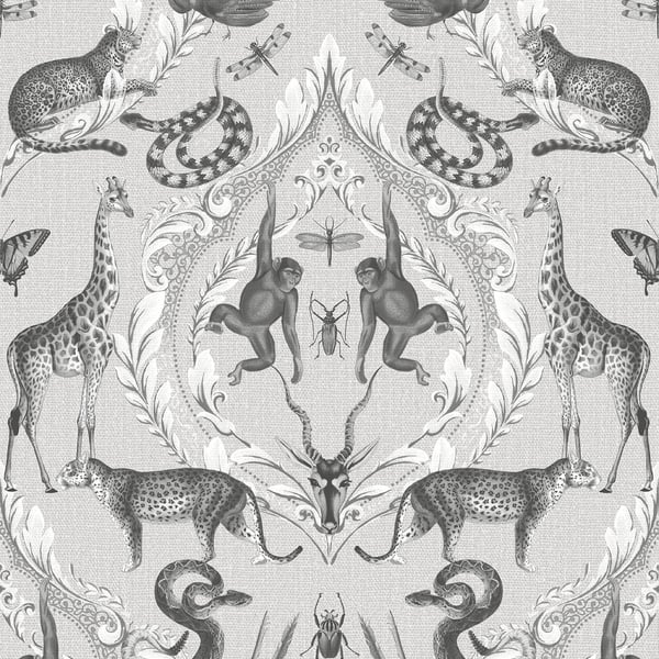Galerie Wallpaper Product code: G78310 - Bazaar Wallpaper Collection - Grey Black Colours -  