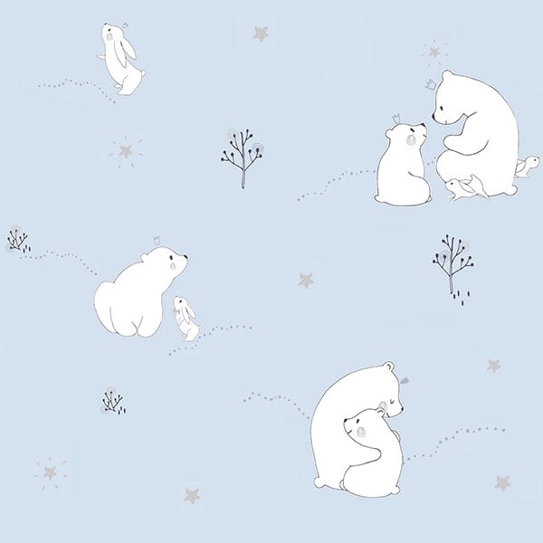 Galerie Wallpaper Product code: ND21102 - Little Explorers Wallpaper Collection - Blue White Silver Colours -  