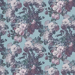 Galerie Wallcoverings Product Code 10153-18 - ELLE Decoration Wallpaper Collection - Teal Pink Green Colours - Floral Baroque Design