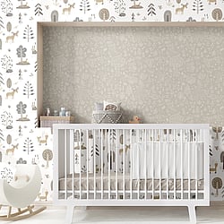 Galerie Wallcoverings Product Code 14807 - Little Explorers 2 Wallpaper Collection - Silver Grey Colours - Bring your children's walls to life with this cute, fun and quirky forest kingdom wallpaper by Galerie. Featuring an array of cute animals including snails, bears and bunnies, this washable wallprint gives off a harmonious vibe and is perfect for using in nurseries, toddlers and kids bedrooms or even as a print for anyone with a youthful outlook on life! Design