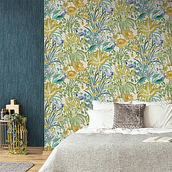 Galerie Wallcoverings Product Code 26727 - Tropical Wallpaper Collection - Pineapple Colours - Moorea Design