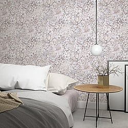 Galerie Wallcoverings Product Code 33954 - Eden Wallpaper Collection -  Floral Texture Design