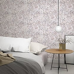 Galerie Wallcoverings Product Code 33954 - Eden Wallpaper Collection -  Floral Texture Design