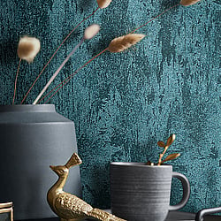 Galerie Wallcoverings Product Code 34278 - Urban Textures Wallpaper Collection - Green  Blue Colours - Structure Design