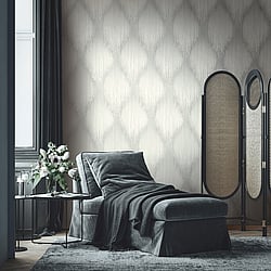 Galerie Wallcoverings Product Code: 35807 - Fashion Icon Wallpaper Collection Galerie Wallcoverings Product Code 35807 - Fashion Icon Wallpaper Collection - White Grey Colours - Stripes Design