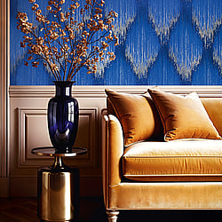 Galerie Wallcoverings Product Code: 35808 - Fashion Icon Wallpaper Collection Galerie Wallcoverings Product Code 35808 - Fashion Icon Wallpaper Collection - Blue Colours - Stripes Design