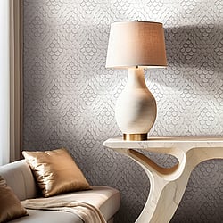 Galerie Wallcoverings Product Code: 35811 - Fashion Icon Wallpaper Collection Galerie Wallcoverings Product Code 35811 - Fashion Icon Wallpaper Collection - Grey Beige Colours - 3D optics Design