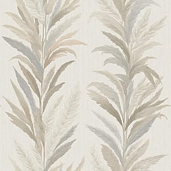 Galerie Wallcoverings Product Code 35903 - Ornamenta Wallpaper Collection - Beige Grey Colours - Leaf Flourish Design
