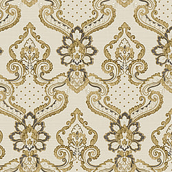 Galerie Wallcoverings Product Code 42507 - Opulence Wallpaper Collection - Gold Brown Colours - Luxury Italian Damask Design