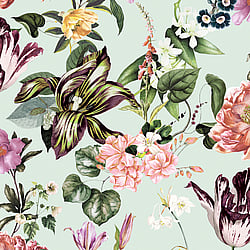 Galerie Wallcoverings Product Code 47459 - Flora Wallpaper Collection - Green, Rose Colours - Floral Rhapsody Design