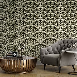 Galerie Wallcoverings Product Code 81254 - Urban Classics Wallpaper Collection -  Mayfair / Loft Damask Flock Design