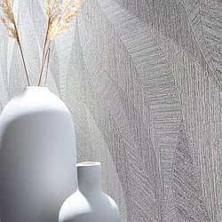 Galerie Wallcoverings Product Code 95038 - Air Wallpaper Collection - Grey Colours - This abstract flame-like design features large upward flowing shapes knitted together in an aesthetically pleasing, solid design. The flowing shapes are indicated by a change in the direction of the texture, resulting in a wallpaper that's interesting but not overwhelming. There's almost a craft, handcut element to the design, making it suitable for any homeowner who wants to create a homely and warm atmosphere. Design