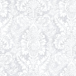 Galerie Wallcoverings Product Code AB42424 - Abby Rose 4 Wallpaper Collection - Grey Colours - Valentine Damask Design