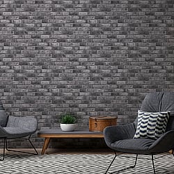 Galerie Wallcoverings Product Code BB51111 - The Bricks And More Wallpaper Collection - Grey Colours - Weathered Walls Motif Design