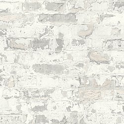 Galerie Wallcoverings Product Code BB51119 - The Bricks And More Wallpaper Collection - Grey White Colours - Industrial Chic Motif Design