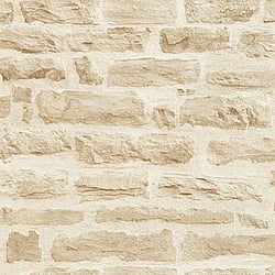 Galerie Wallcoverings Product Code BB51128 - The Bricks And More Wallpaper Collection - Beige Cream Colours - Rocky Retreat Motif Design