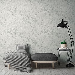 Galerie Wallcoverings Product Code BB51165 - The Bricks And More Wallpaper Collection - Grey White Colours - Gentle Beauty Motif Design