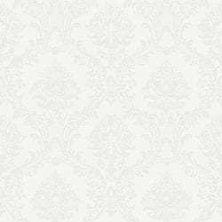 Galerie Wallcoverings Product Code CI38211 - Classic Silks 4 Wallpaper Collection - White Opaque Colours - Document Damask Design