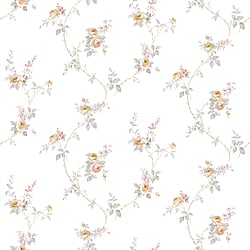 Galerie Wallcoverings Product Code CI38224 - Classic Silks 4 Wallpaper Collection - Cream, Grey Colours - White Wedding Trail Design