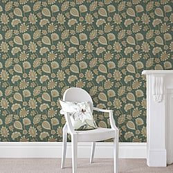 Galerie Wallcoverings Product Code DWP0351-01 - Elegance Wallpaper Collection -  Flower Fan Design