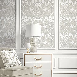 Galerie Wallcoverings Product Code ET12106 - Arts and Crafts Wallpaper Collection - Cream Beige Colours - Floral Hydrangea Design