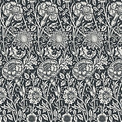 Galerie Wallcoverings Product Code ET12500 - Arts and Crafts Wallpaper Collection - Black White Colours - Tonal Floral Trail Design