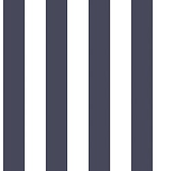 Galerie Wallcoverings Product Code G23340 - Deauville 2 Wallpaper Collection - Navy Blue White Colours - Regency Stripe Design