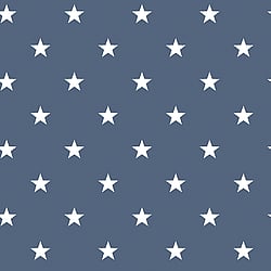 Galerie Wallcoverings Product Code G23350 - Deauville 2 Wallpaper Collection - Marine Blue White Colours - Deauville Star Design