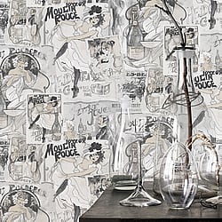 Galerie Wallcoverings Product Code G56115 - Memories 2 Wallpaper Collection - Silver Grey Colours - Champagne Posters Design