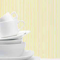 Galerie Wallcoverings Product Code G67859 - Miniatures 2 Wallpaper Collection - Yellow White Colours - Narrow Stripe Design