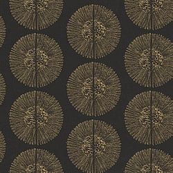 Galerie Wallcoverings Product Code G78331 - Bazaar Wallpaper Collection - Black Metallic Gold Colours - Soleil Design