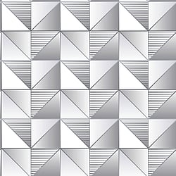 Galerie Wallcoverings Product Code GX37630 - Geometrix Wallpaper Collection - Silver Grey Colours - Cubist Design