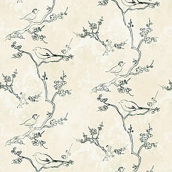 Galerie Wallcoverings Product Code WH45250M - Welcome Home Murals Wallpaper Collection - Cream, Black, White Colours - Branches and Birds Design