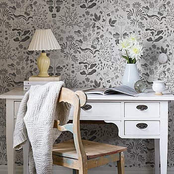 Galerie Wallcoverings Product Code 22029 - Fagring Wallpaper Collection - Black/white Colours -  