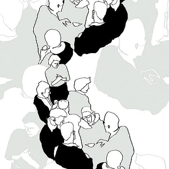 Galerie Wallcoverings Product Code 23361 - Marimekko 5 Wallpaper Collection - Black White Grey Colours -  