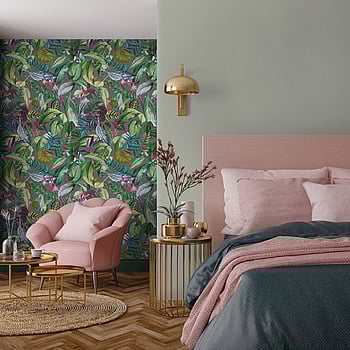 Galerie Wallcoverings Product Code 26739 - Tropical Wallpaper Collection - Watermelon Colours -  