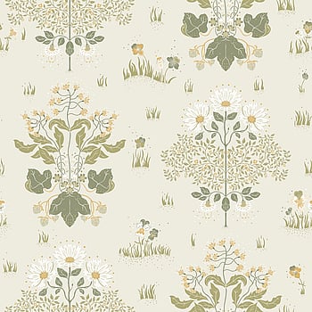 Galerie Wallcoverings Product Code 83133 - Hjarterum Wallpaper Collection - White Colours -  