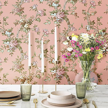 Galerie Wallcoverings Product Code 84001 - Cottage Chic Wallpaper Collection - Pink Colours -  