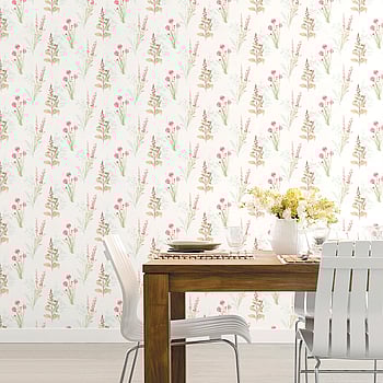 Galerie Wallcoverings Product Code AB42442 - Abby Rose 4 Wallpaper Collection - Teal Pink Colours -  