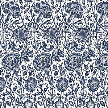 Galerie Wallcoverings Product Code ET12502 - Arts and Crafts Wallpaper Collection - Blue White Colours -  