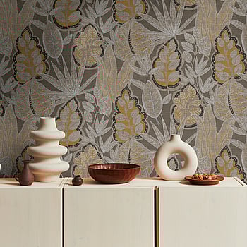 Galerie Wallcoverings Product Code FL61113 - Flourish Wallpaper Collection - Beige/Brown Colours -  