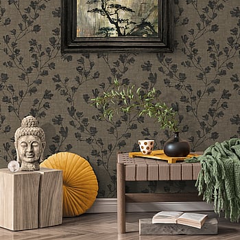 Galerie Wallcoverings Product Code FS72004 - Fusion Wallpaper Collection - Brown Black Colours -  