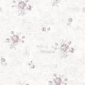 Galerie Wallcoverings Product Code G45082 - Vintage Rose Wallpaper Collection - Burgundy Pink Cream Colours -  