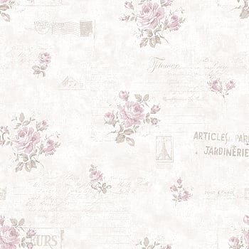 Galerie Wallcoverings Product Code G45084 - Vintage Rose Wallpaper Collection - Pink Cream Colours -  