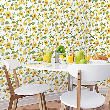 Galerie Wallcoverings Product Code G45458 - Just Kitchens Wallpaper Collection - Yellow Green White Colours -  
