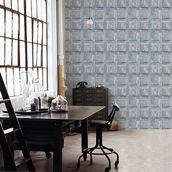 Galerie Wallcoverings Product Code G56562 - Nostalgie Wallpaper Collection - Blue Beige Colours -  