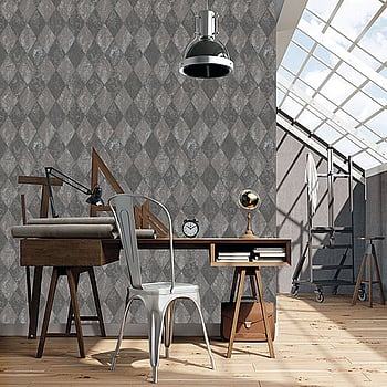 Galerie Wallcoverings Product Code G67791 - Ambiance Wallpaper Collection - Black Silver Colours -  