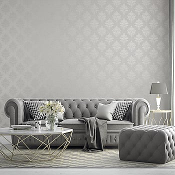 Galerie Wallcoverings Product Code G68670 - Palazzo 2 Wallpaper Collection - Silver Grey,White Colours -  